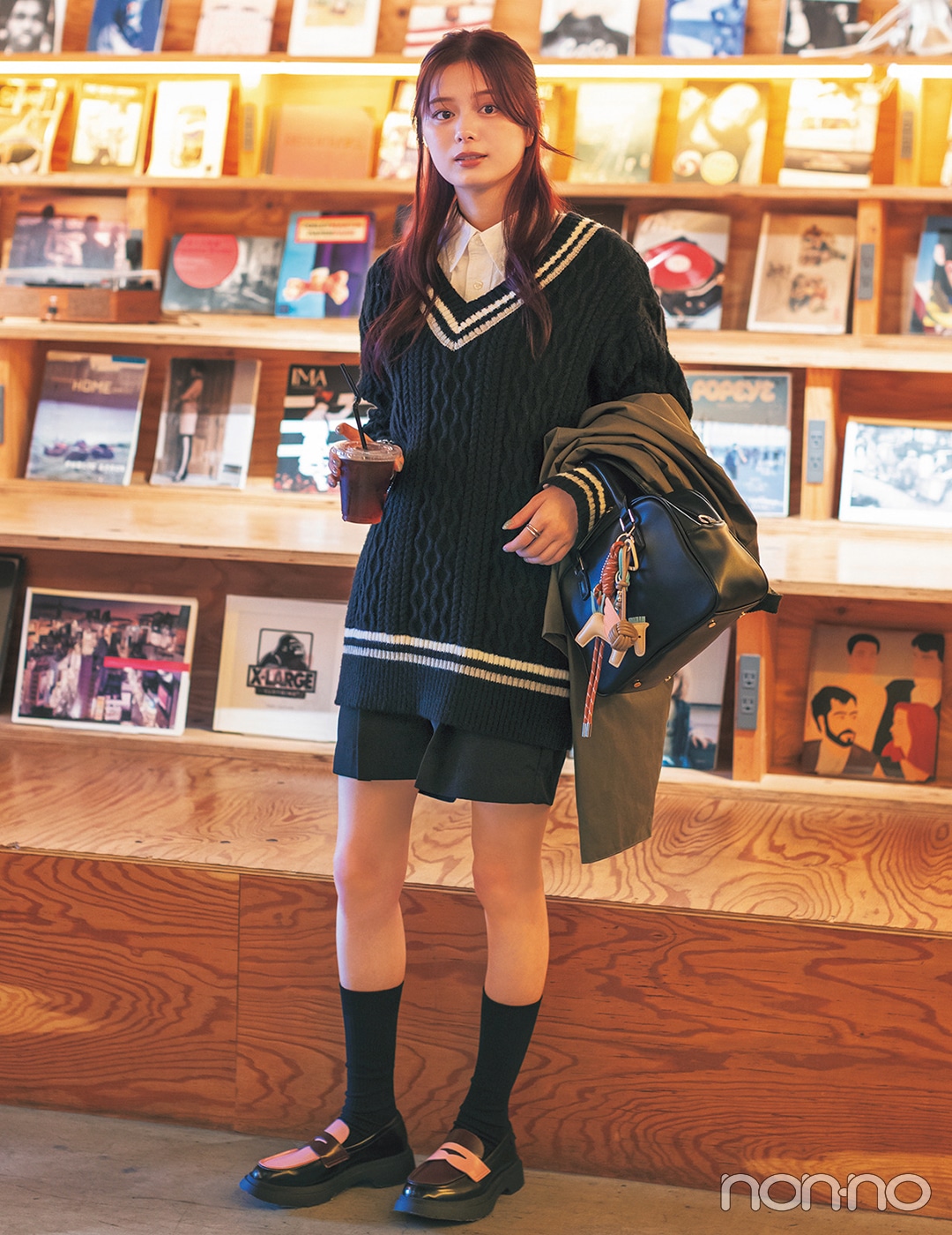 【non-no web】紺野彩夏が着こなす大学生の毎日コーデ