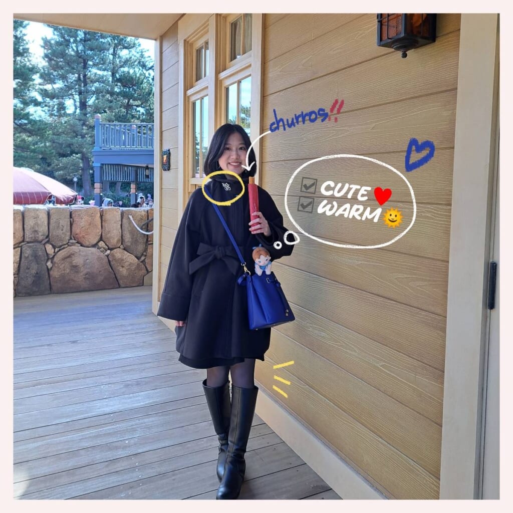 冬 ディズニーコーデ