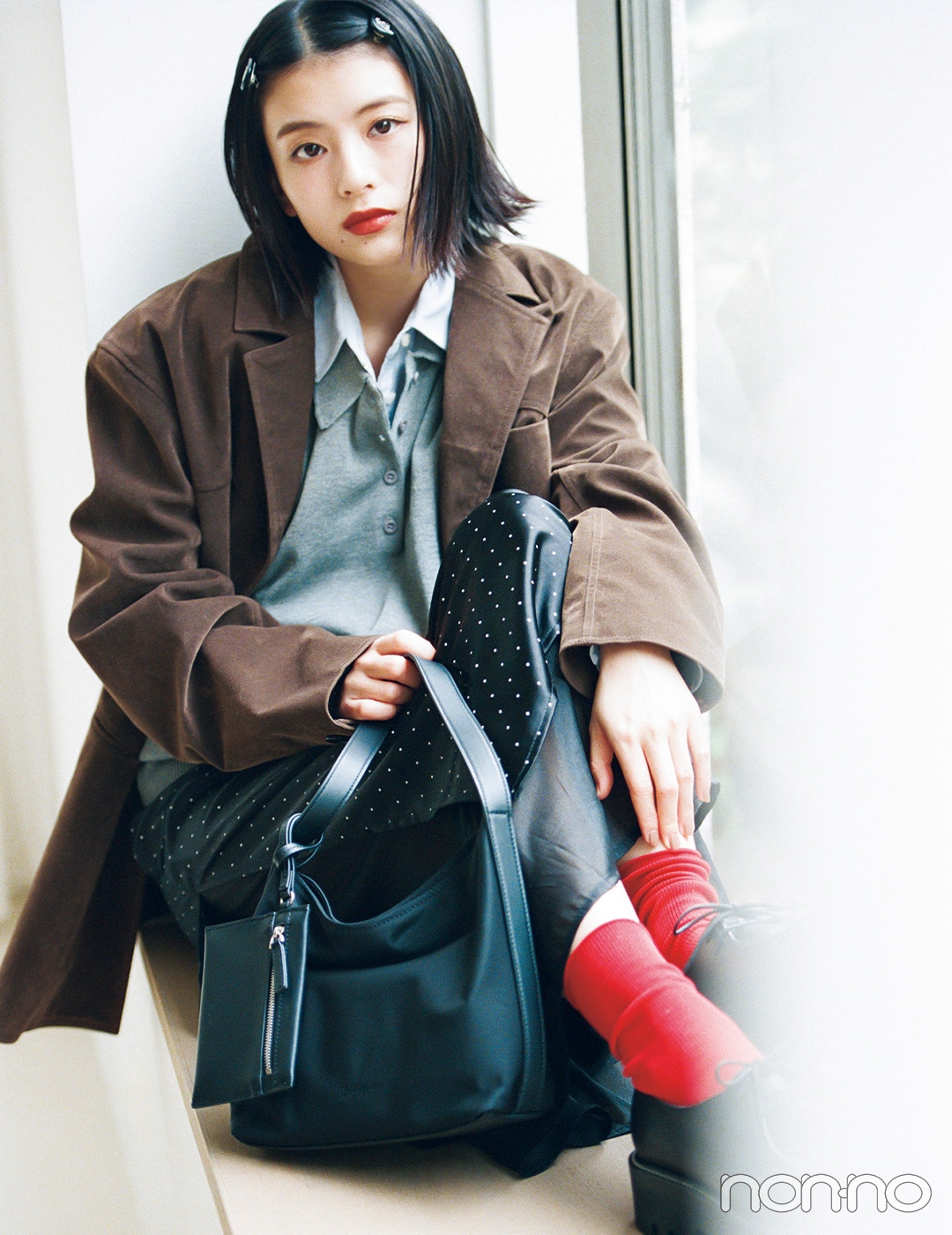 【non-no web】出口夏希が着こなす大学生の毎日コーデ