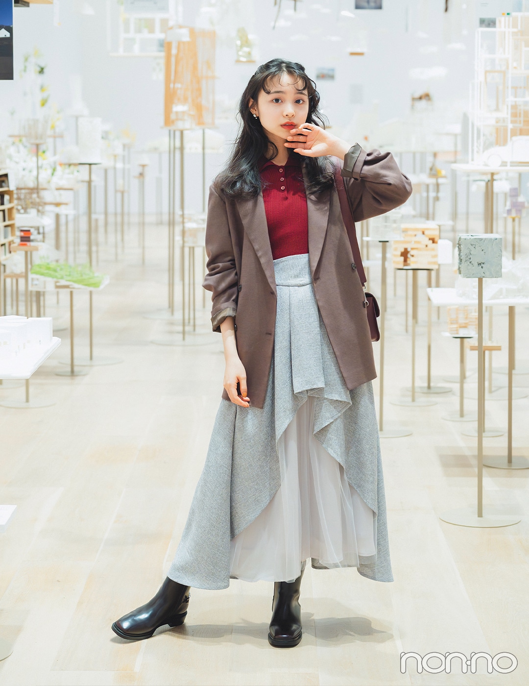 【non-no web】林芽亜里が着こなす大学生の毎日コーデ