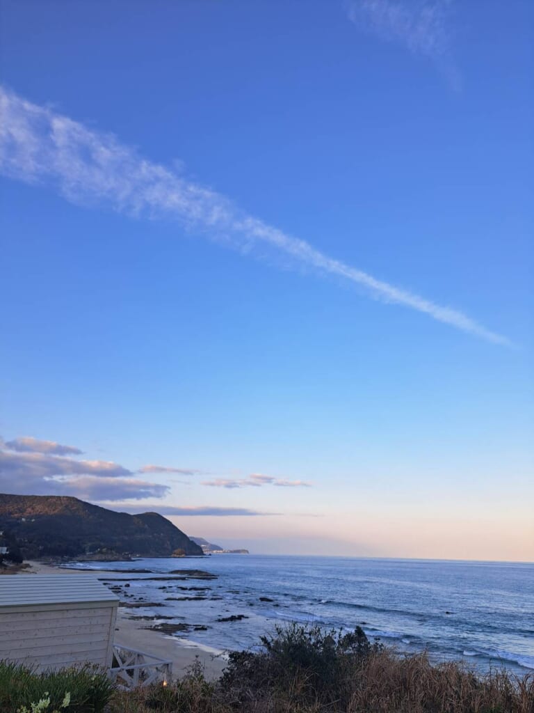 下田プリンスホテル 白浜海岸 階段から