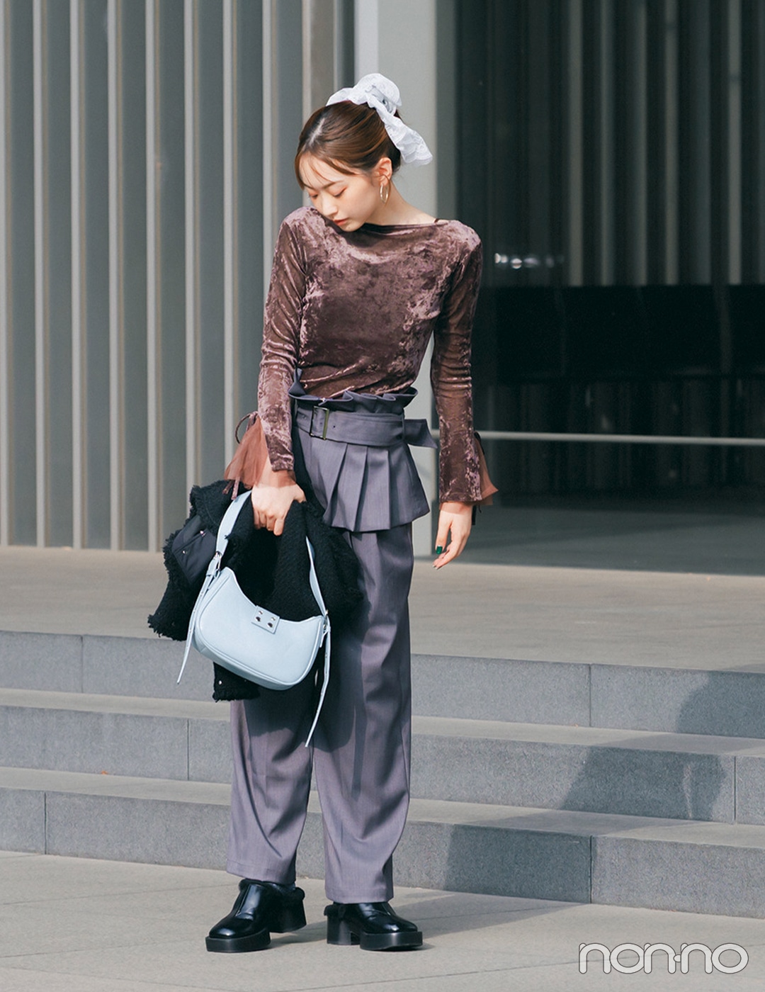 【non-no web】村上なずなが着こなす大学生の毎日コーデ