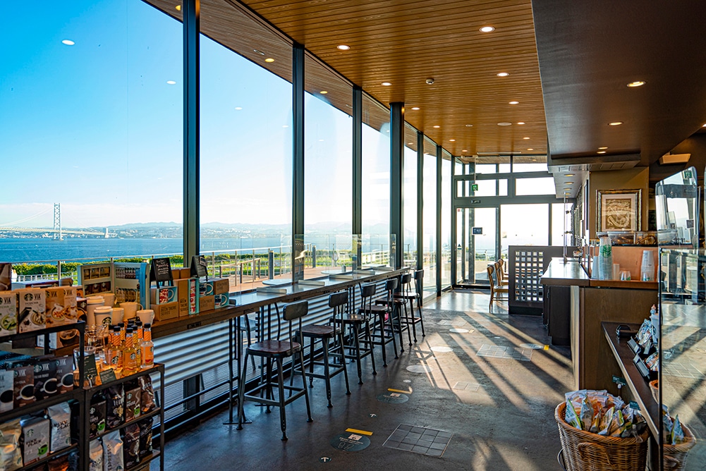 スタバ「淡路サービスエリア(下り線)店」内観