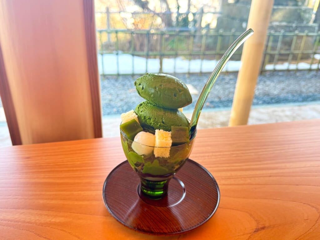 無碍山房 福井 濃い抹茶パフェ