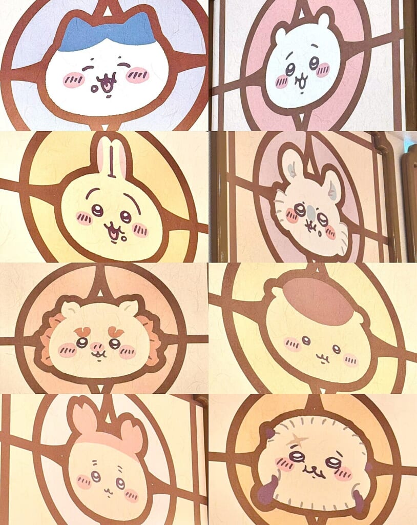 ちいかわもぐもぐ本舗川越　店内壁装飾