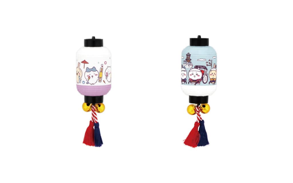 ちいかわもぐもぐ本舗埼玉川越グッズ「ミニ提灯マグネット お菓子/人力車」