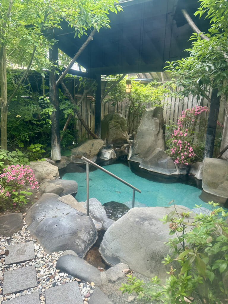 熊本県小国町　露天風呂