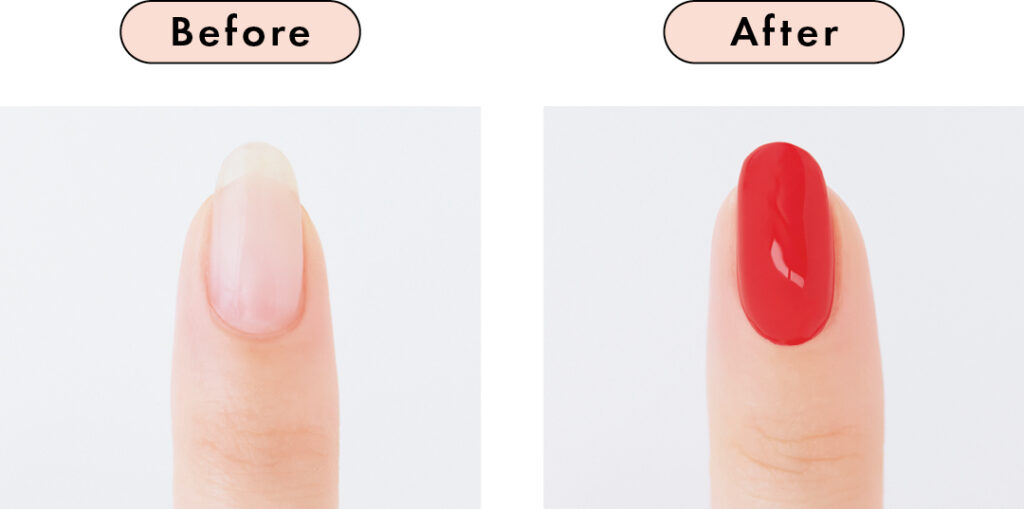 加藤栞のもちがよくなるセルフネイルの基本BeforeAfterカット2