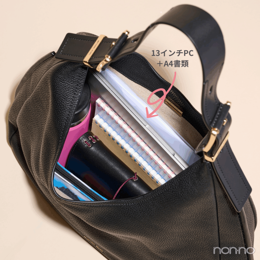 【A4・13インチPC収納可】マイケル・コース　通学バッグ
