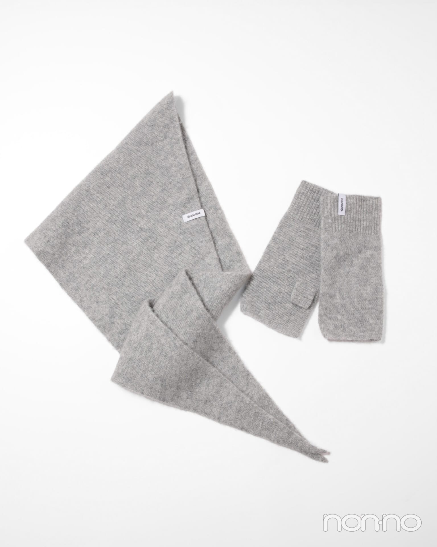 elegancese
「Sheer cashmere warmer short 25aw」「Sheer triangle scarf」のグレー