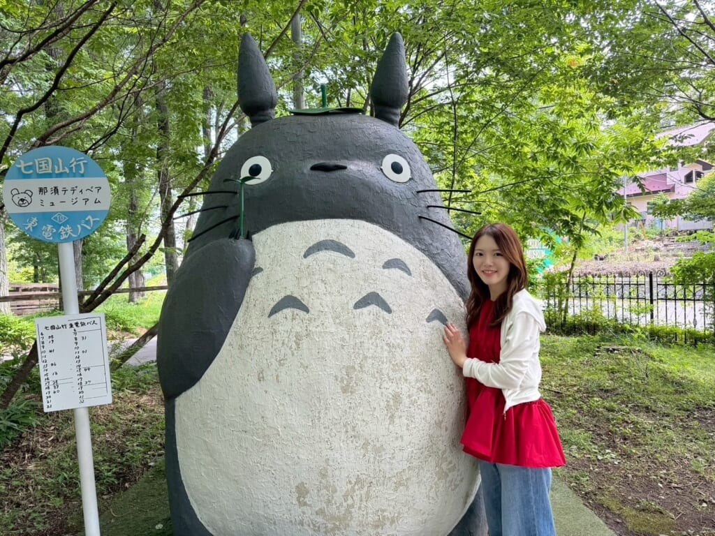 那須塩原　那須テディベア・ミュージアム　となりのトトロのぬいぐるみ展　トトロの置物