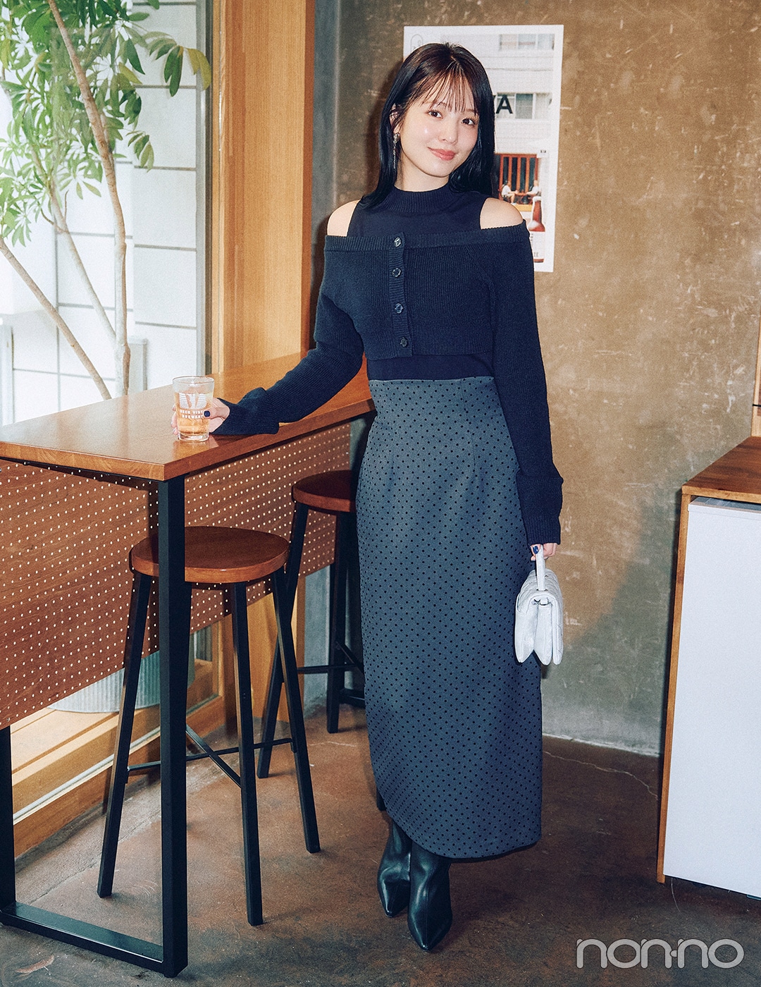 【non-no web】横田真悠が着こなす大学生の毎日コーデ