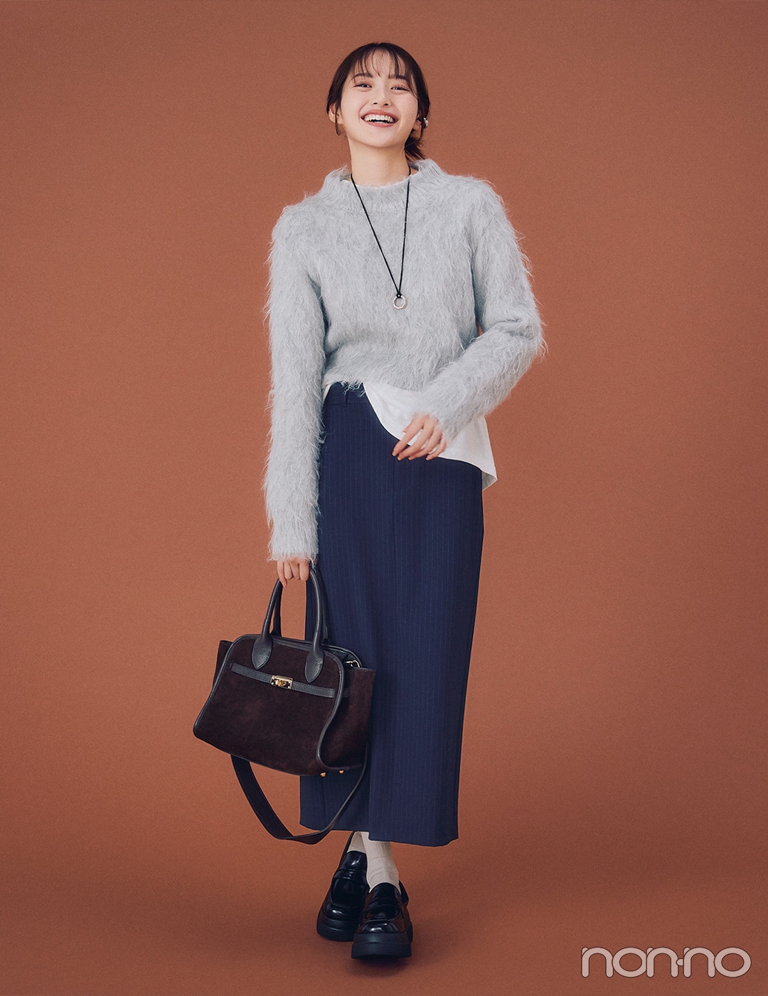 【non-no web】加藤栞が着こなす大学生の毎日コーデ