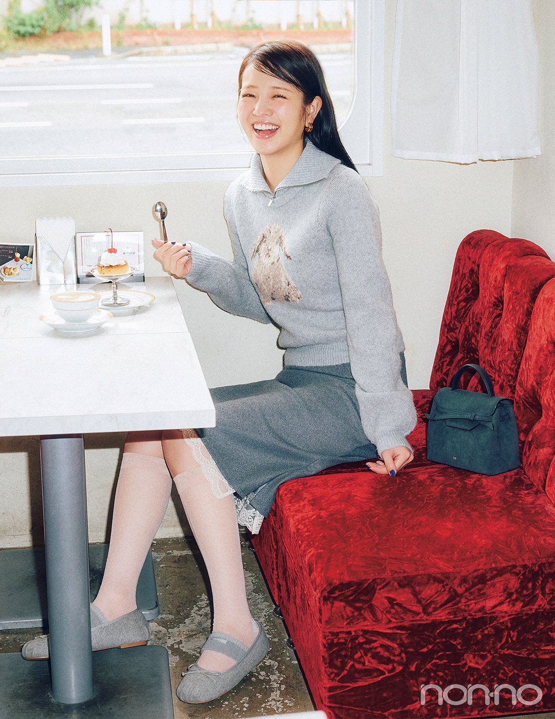 【non-no web】横田真悠が着こなす大学生の毎日コーデ