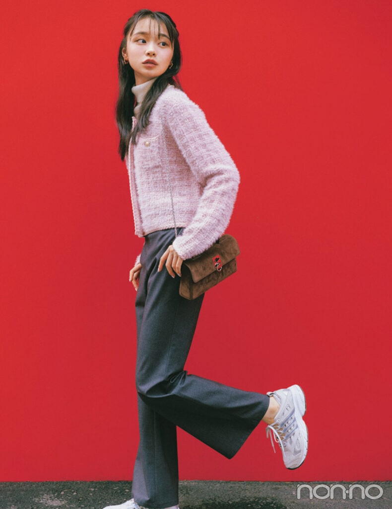 【non-no web】林芽亜里が着こなす大学生の毎日コーデ