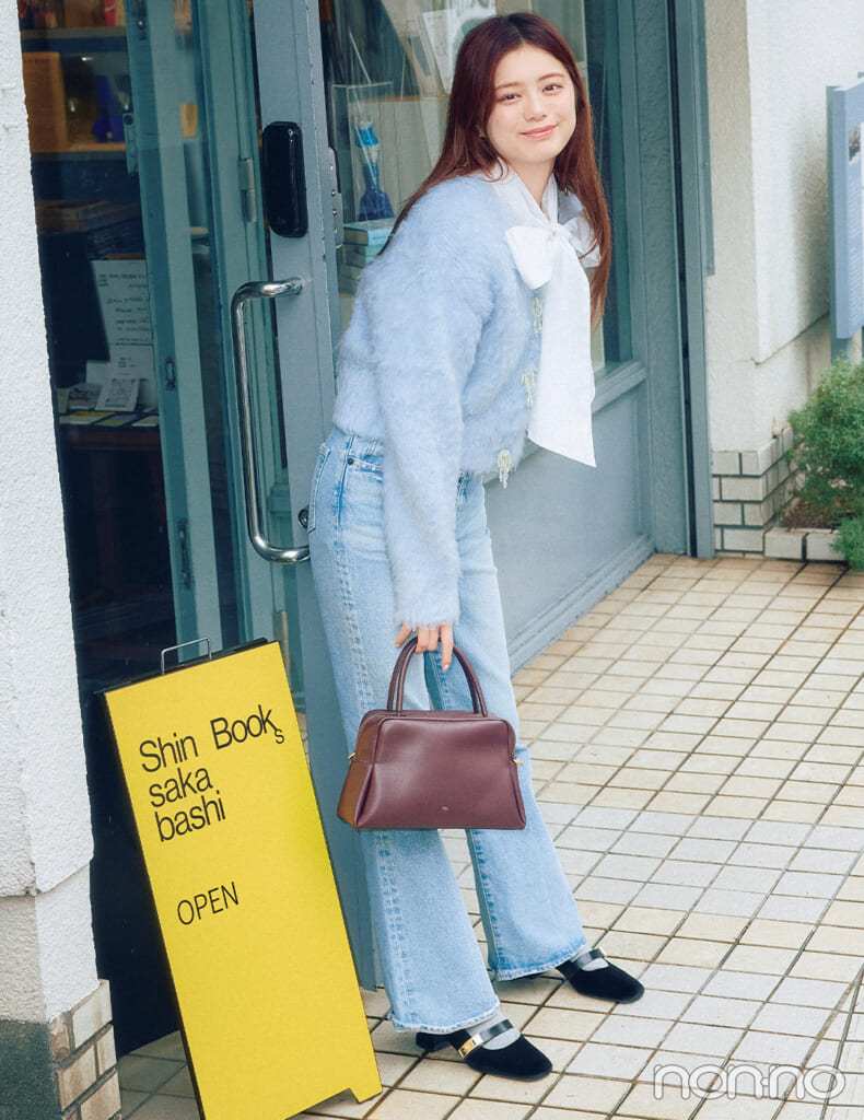 【non-no web】紺野彩夏が着こなす大学生の毎日コーデ