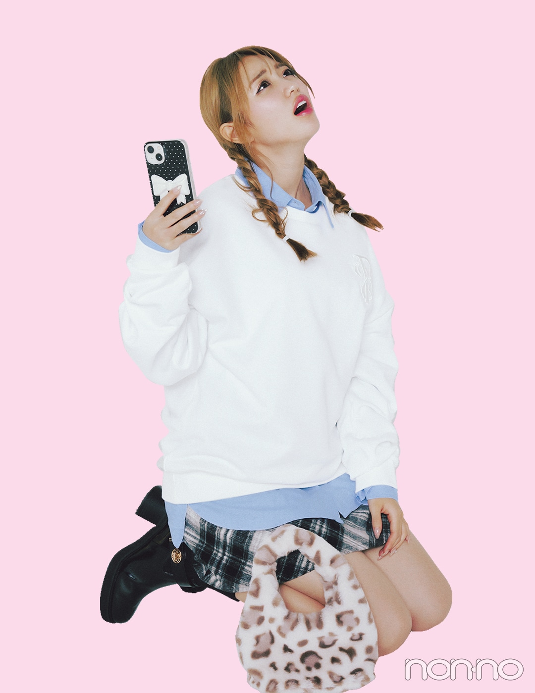 【non-no web】香音が着こなす大学生の毎日コーデ