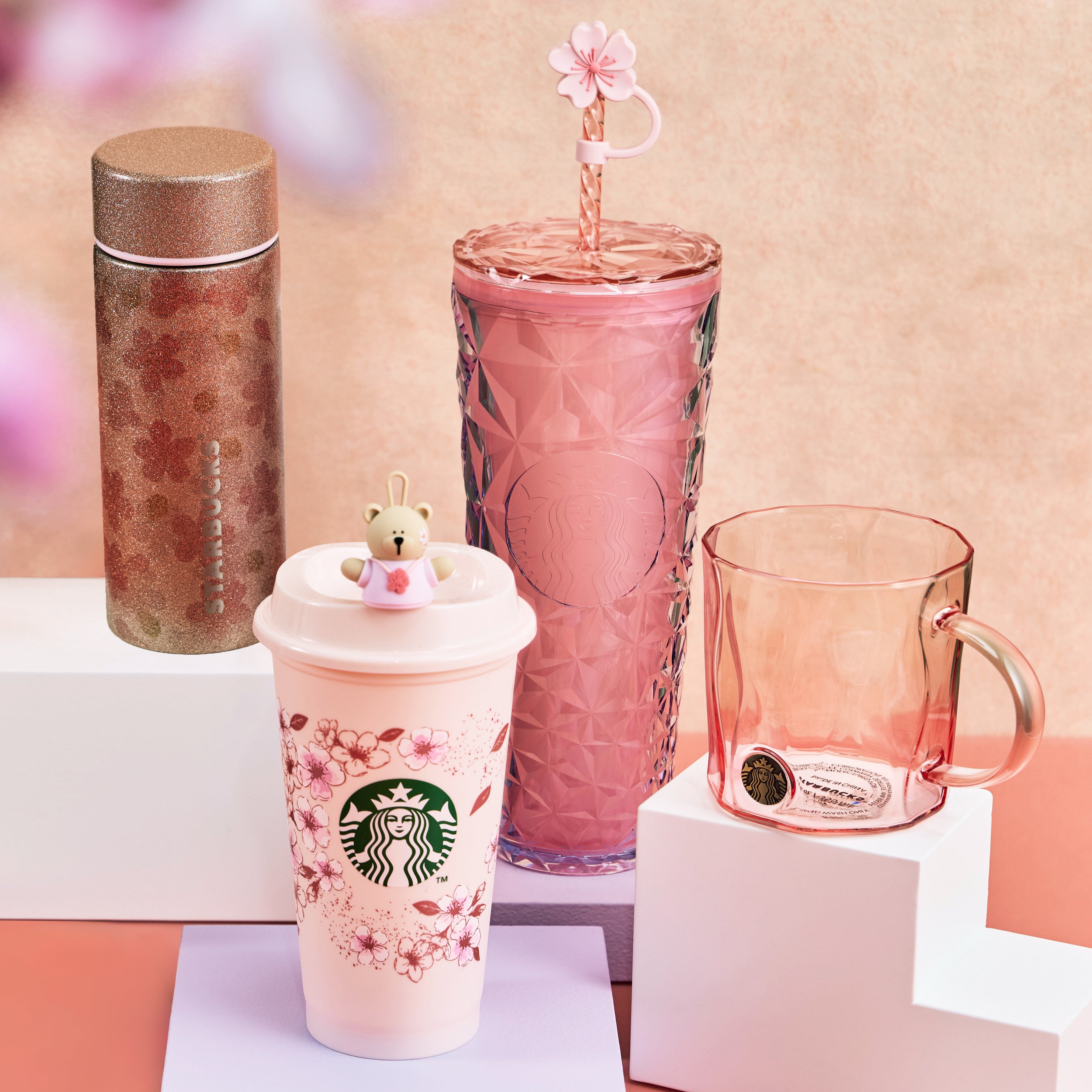 スターバックスの新作・桜グッズ全30品一覧！ きらめくピンクに桜が