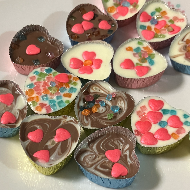 完成した平成女児チョコ