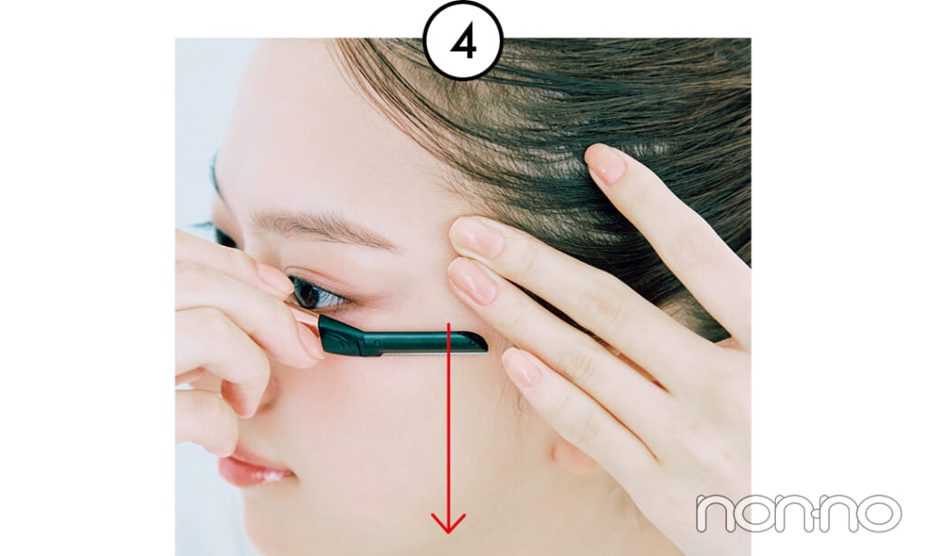 佐藤和奏の美容のきほんフェイスシェービングプロセスカット9