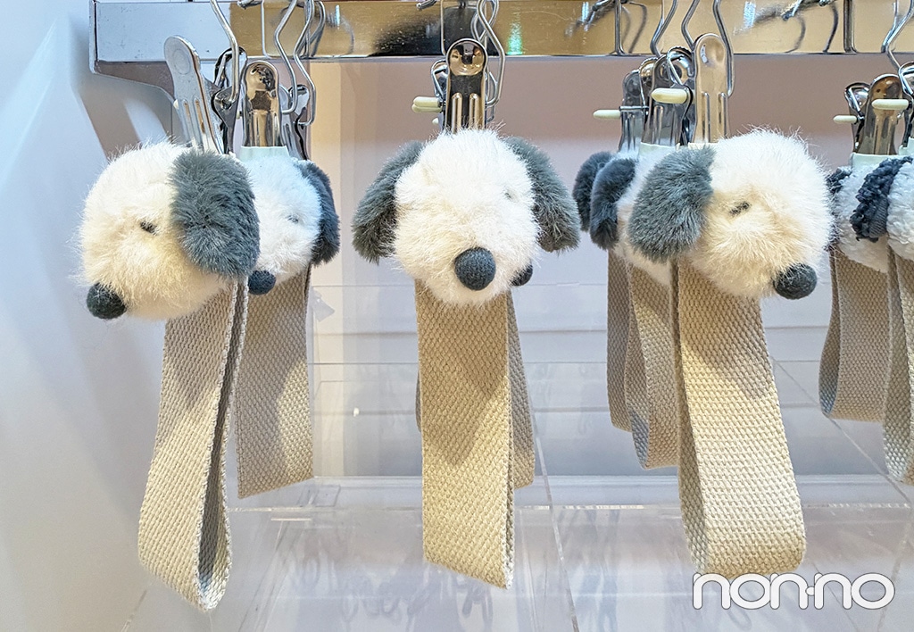 ふかふかのスヌーピーのマスコットタグ