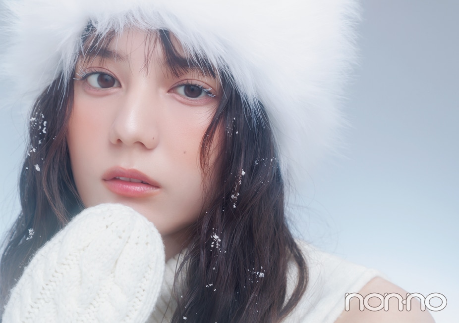 小坂菜緒の冬のゆきんこメイクモデルカット1−1