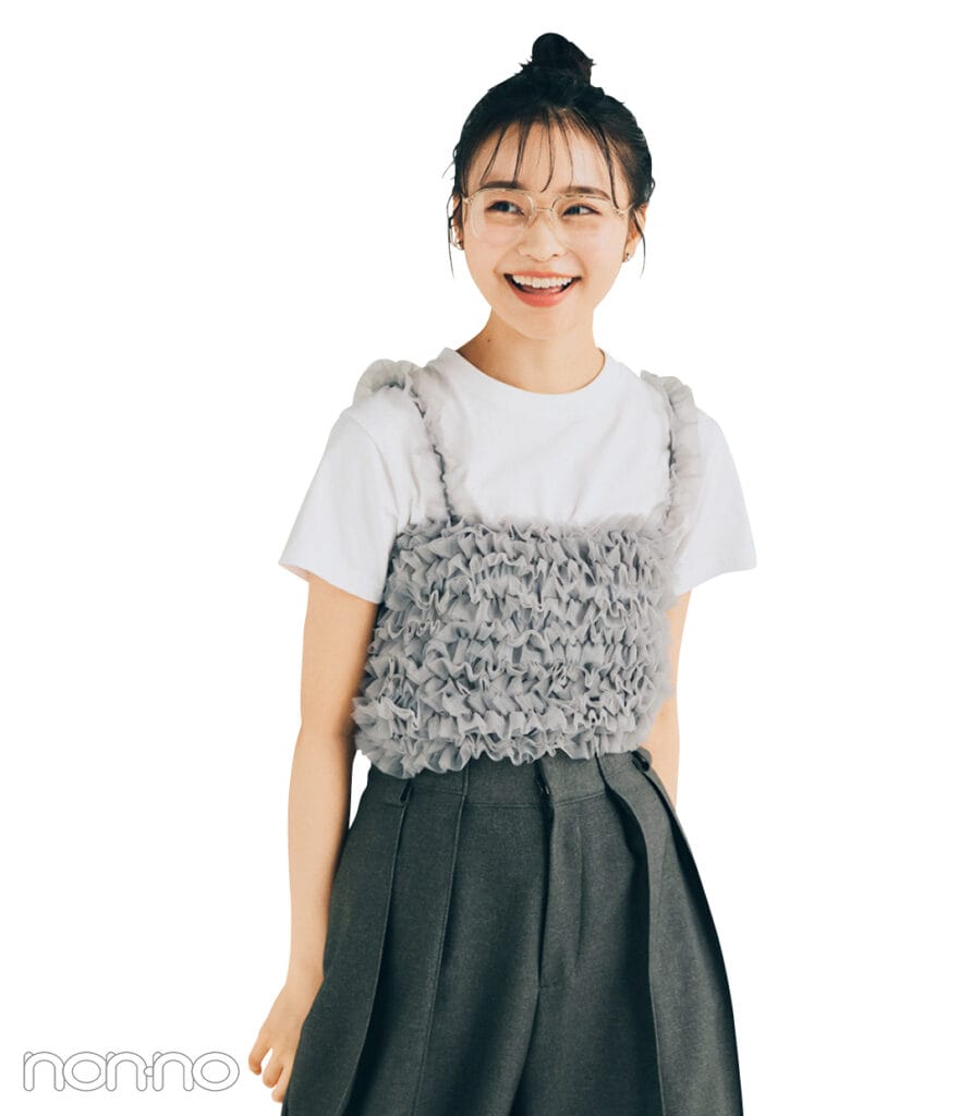 林芽亜里の大学生のための白Tモデルカット2-15