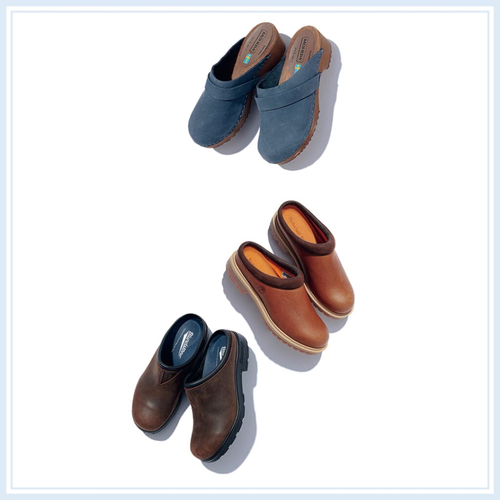 春靴の正統派丸みシルエットサボ3足