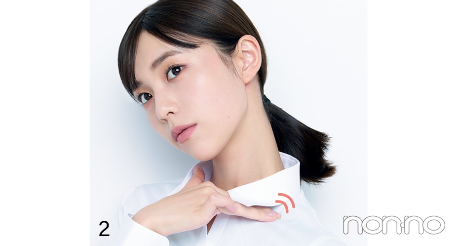 菊地姫奈の証明写真メイクのルールプロセスカット53