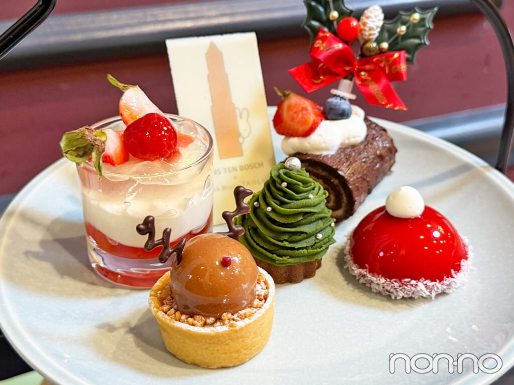 ミッフィーのクリスマスアフタヌーンティーの上段