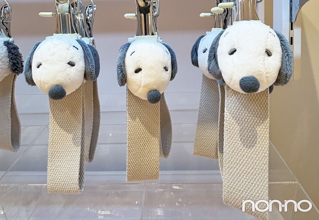 さらさらのスヌーピーのマスコットタグ