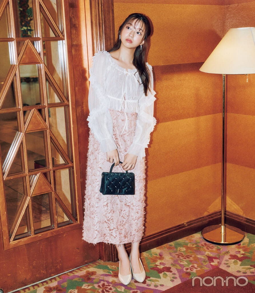 結婚式でのノースリーブワンピースコーデ