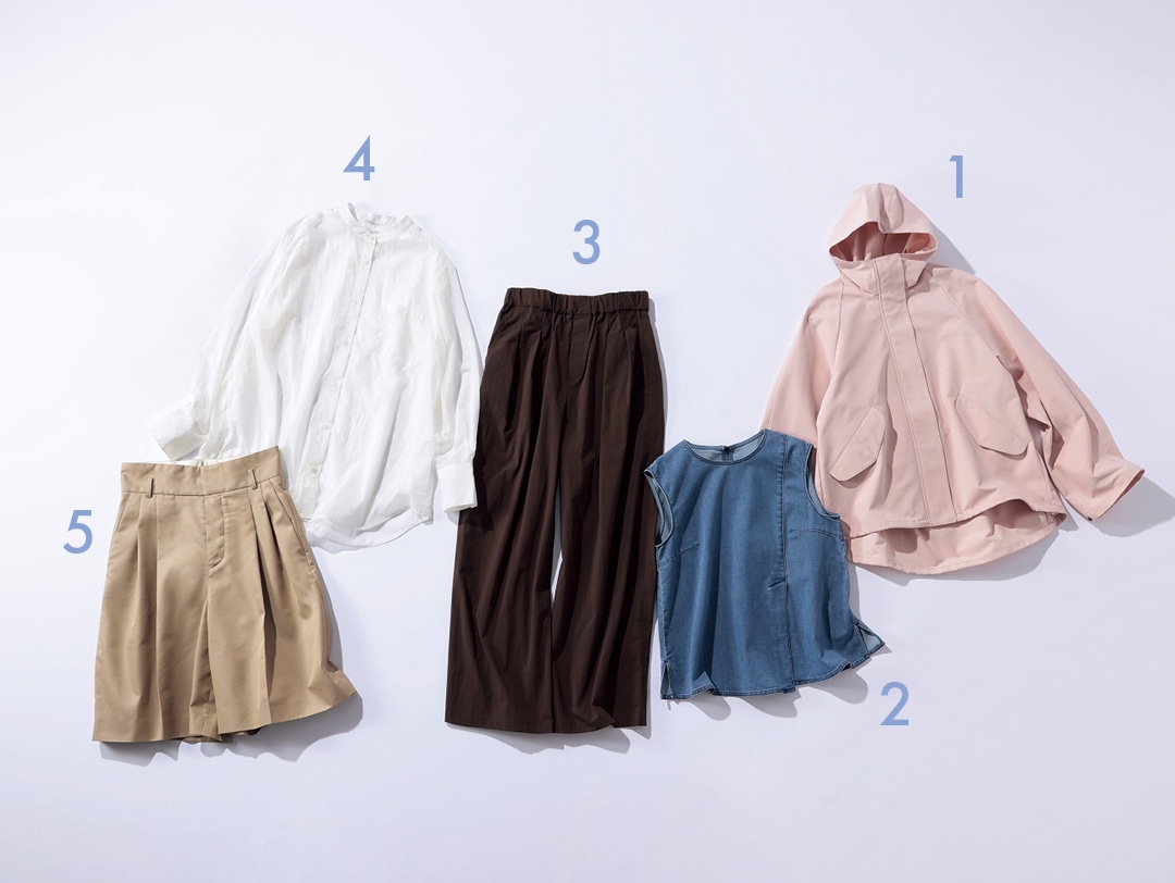撥水加工機能つき服5点