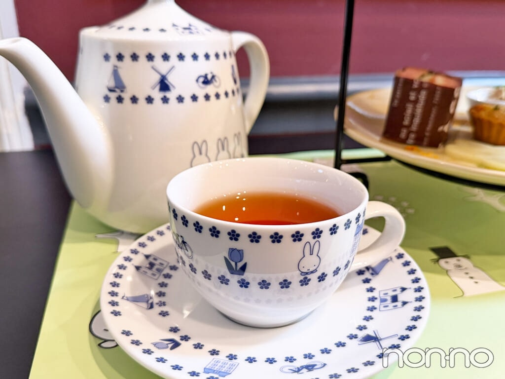 ミッフィーのクリスマスアフタヌーンティーの紅茶