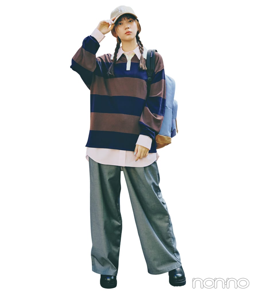 小坂菜緒の4系統別着回しモデルカット4-6