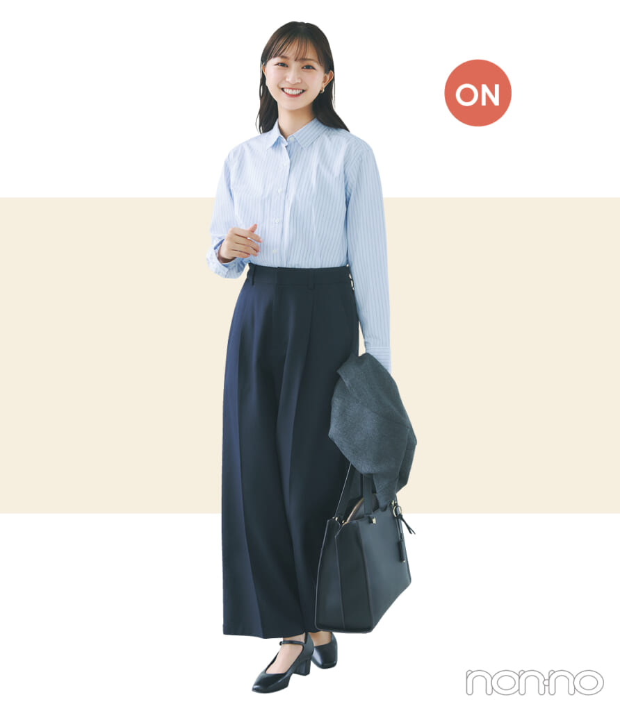 ROPÉ PICNIC【ロペピクニック】のスラックスの着こなし1