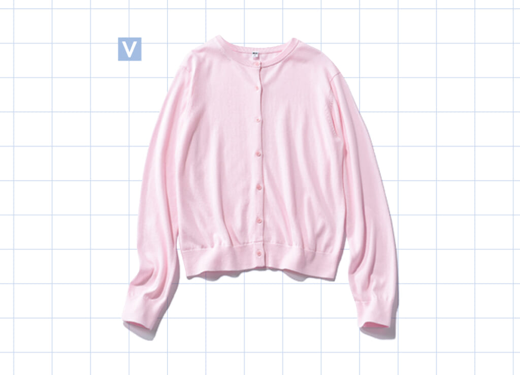 ユニクロのUVカット機能つきカーデ