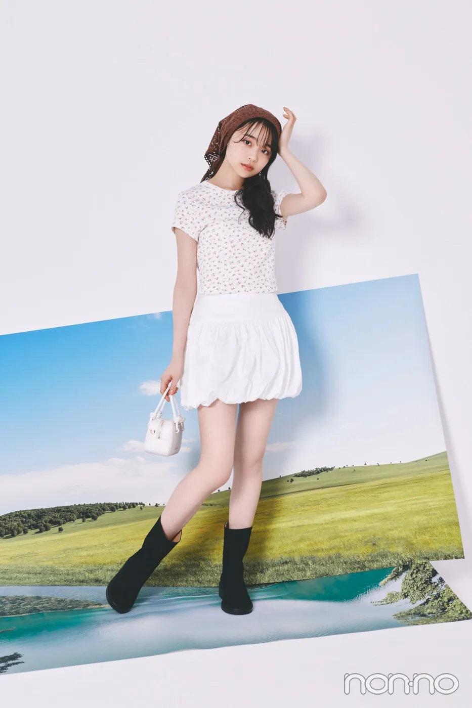 芽亜里の大学生の一週間コーデ、木曜日のバルーンミニスタイル