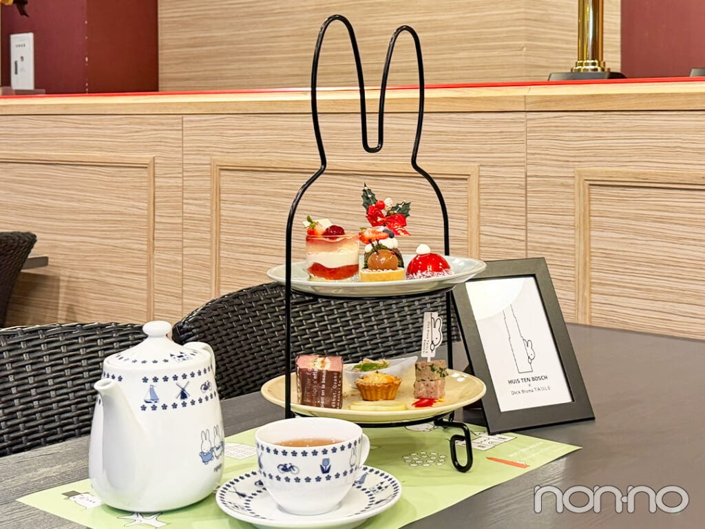 ミッフィーのクリスマスアフタヌーンティー／￥3800（ドリンク付き）