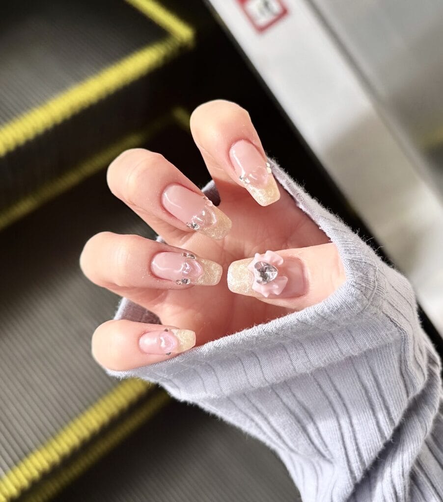 シェル風ピンクフレンチ
