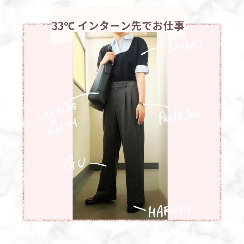 気温33度・インターン先でお仕事の日