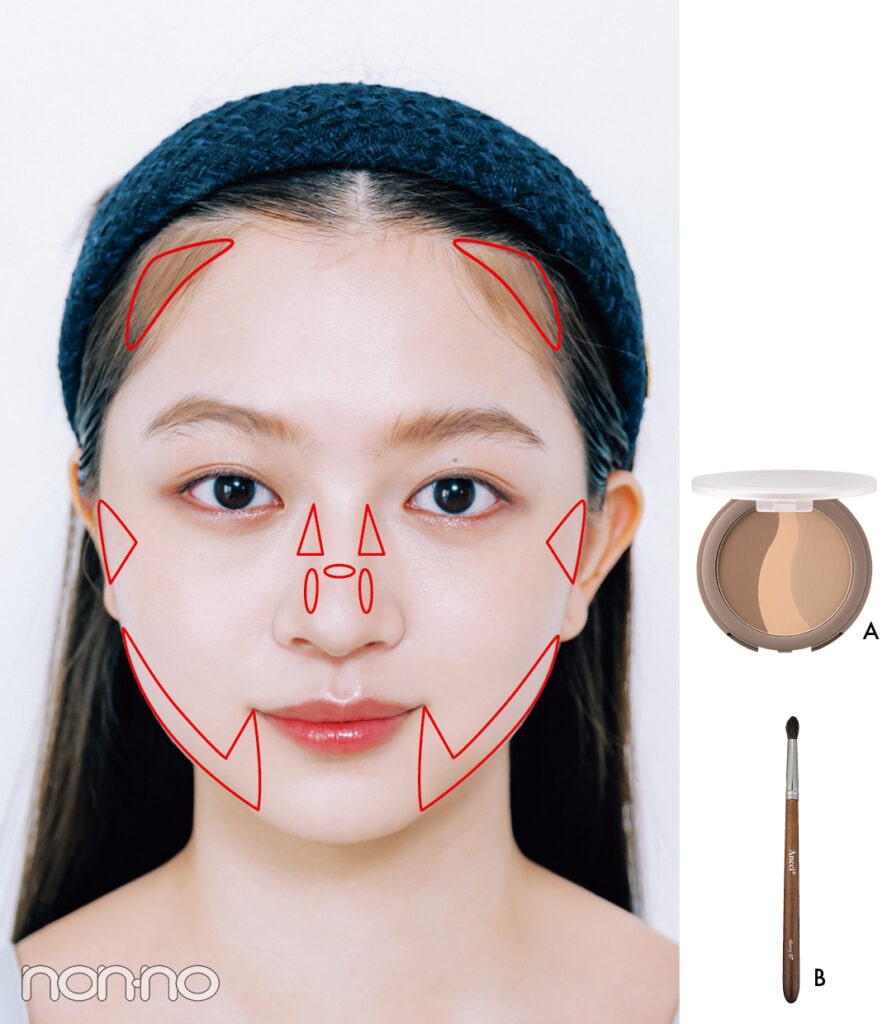 バレないシェーディングを塗る場所