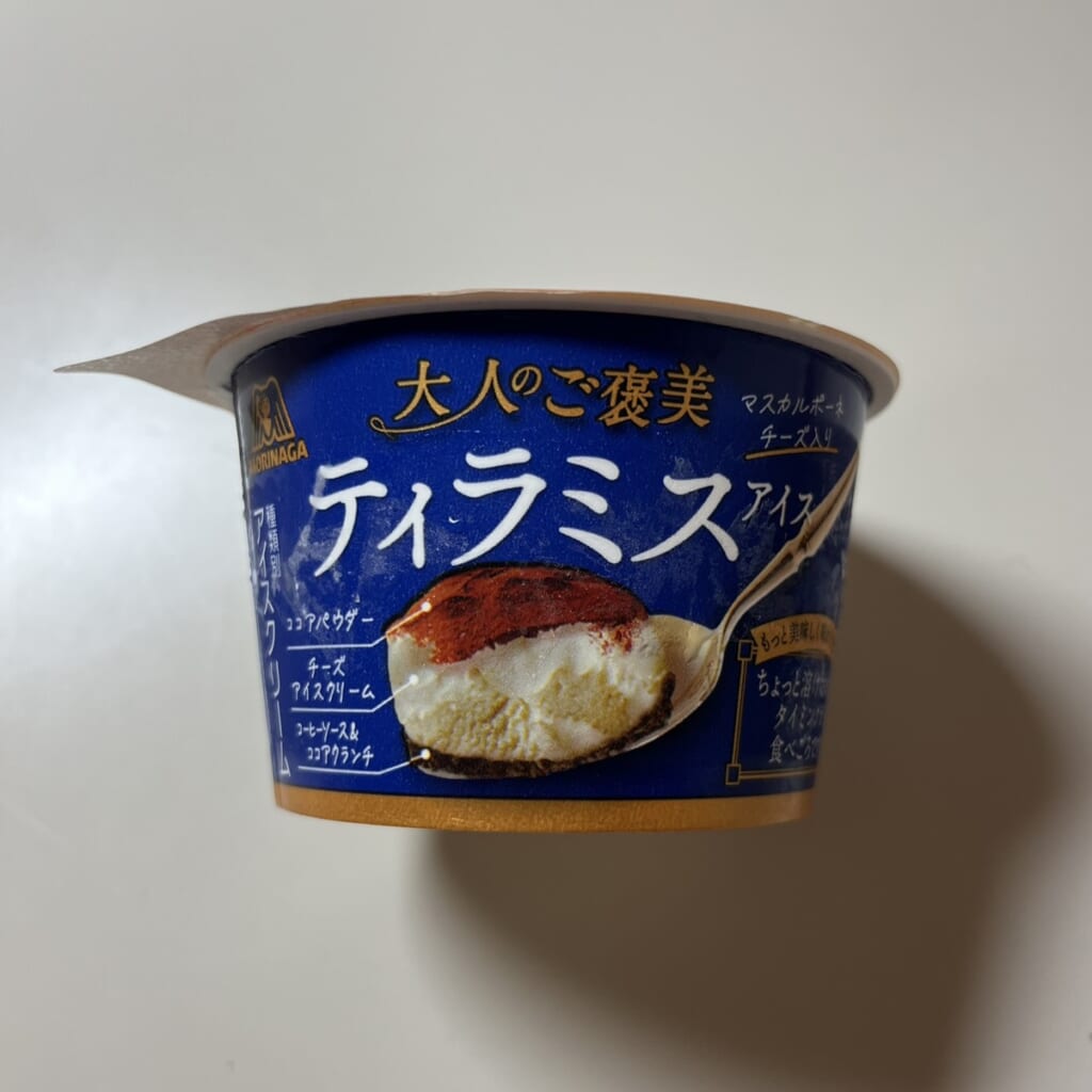 森永製菓 ティラミスアイス パッケージ 真横