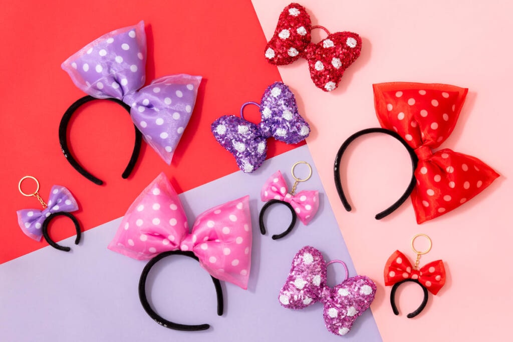 ミニーマウスになりきれちゃうカチューシャやヘアゴム