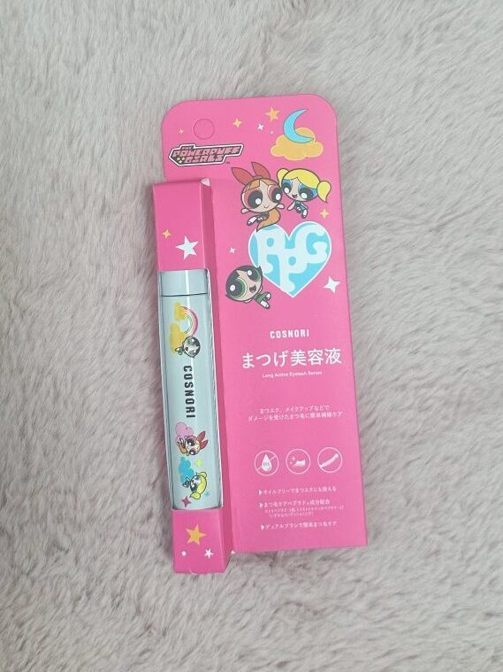 COSNORI×パワーパフガールズコラボアイテムのパッケージ