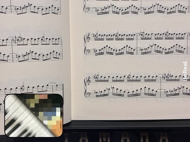 基礎練習をしていた時にちょうどきたBeReal