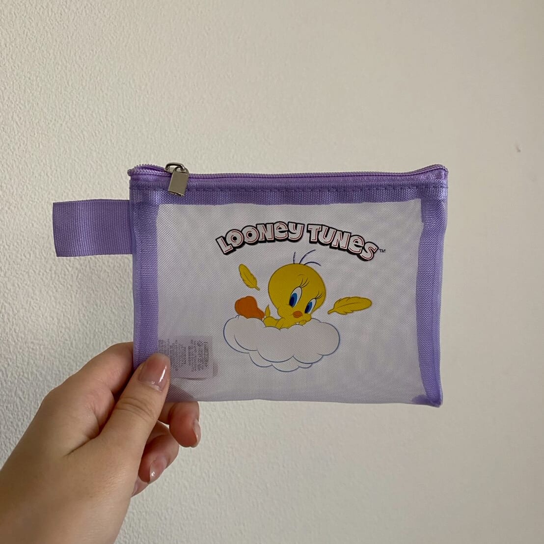 トゥイーティーのメッシュポーチ