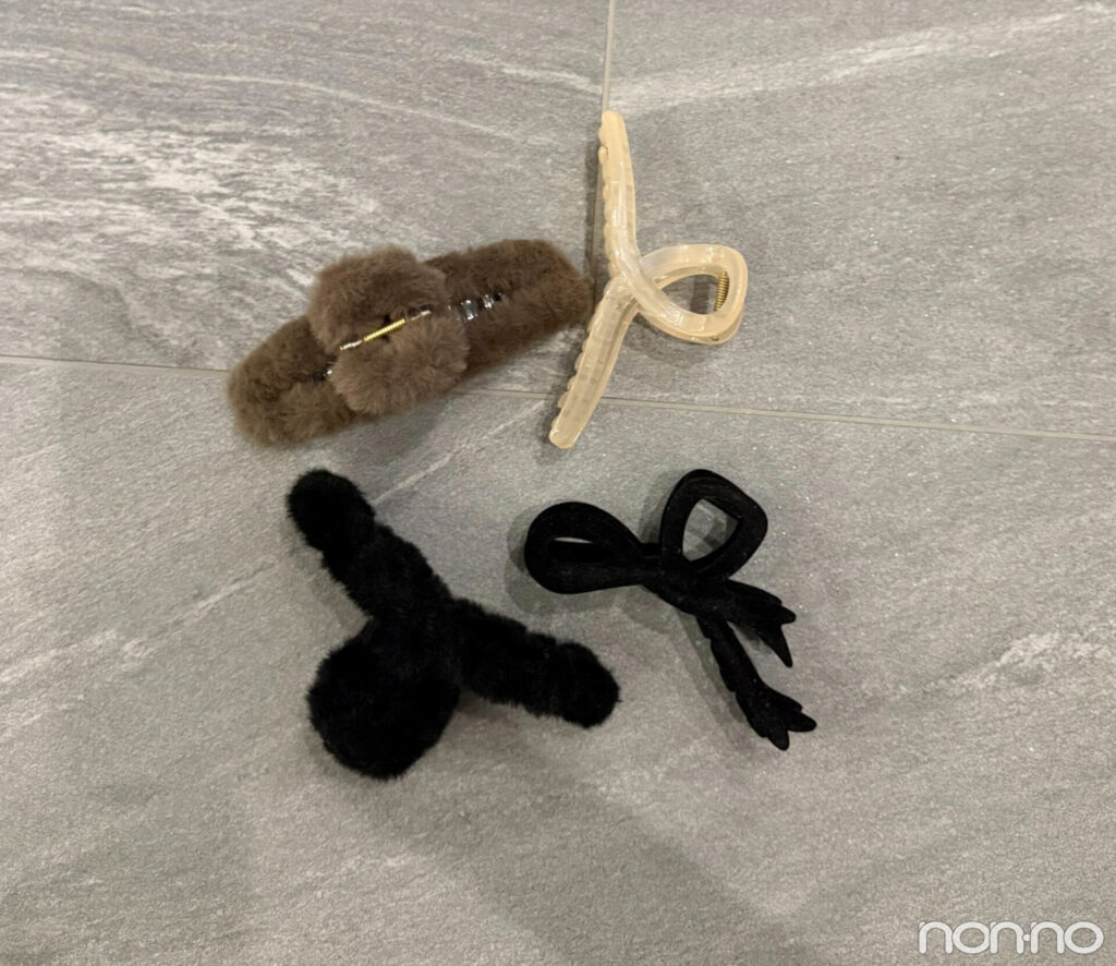 私物のヘアクリップ4個