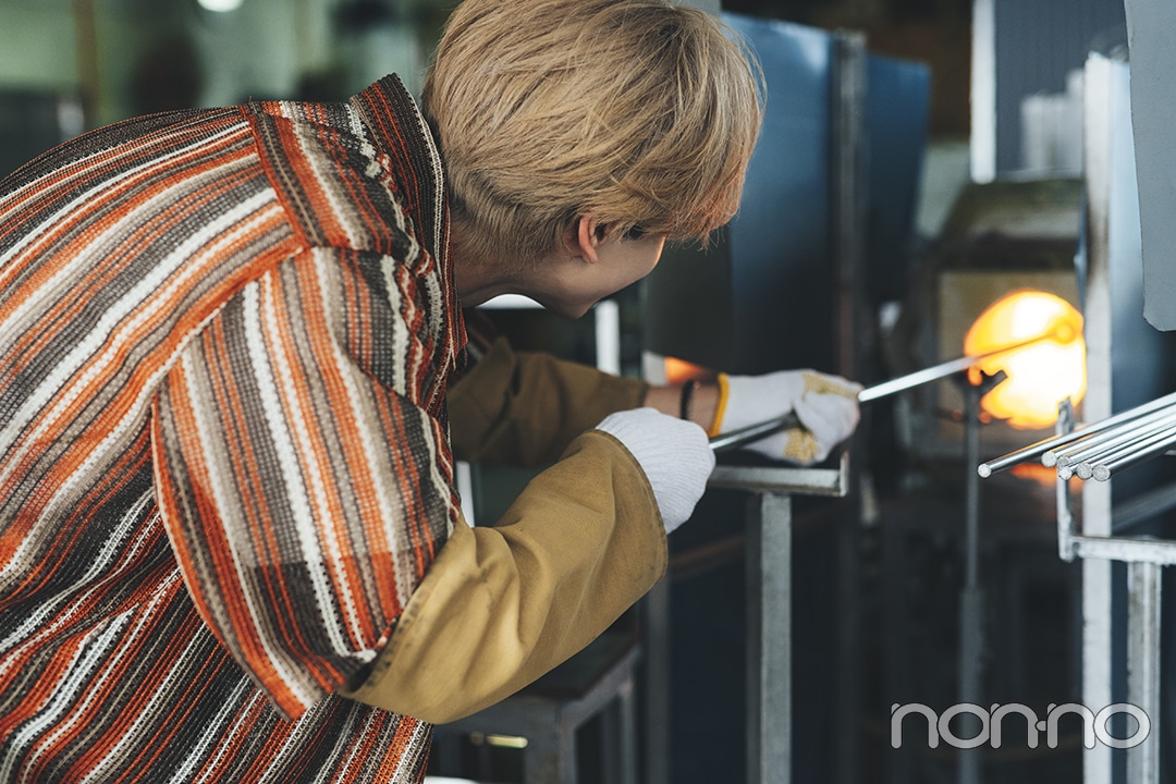 木村慧人さんと吹きガラスデート【連載「今月の彼氏」ウェブ限定版】_7