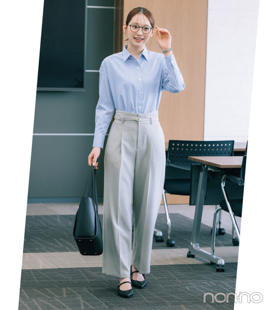 村上なずなの夏インターンの正解コーデモデルカット1-4